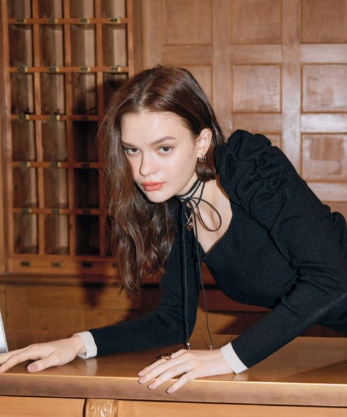 EIMY ISTOIRE（エイミーイストワール）の「Plump Heartリボンチョーカー（ネックレス・レディース・シルバー/ゴールド・FREE）」の15枚目の写真