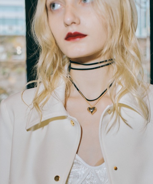 EIMY ISTOIRE（エイミーイストワール）の「Plump Heartリボンチョーカー（ネックレス・レディース・シルバー/ゴールド・FREE）」の6枚目の写真