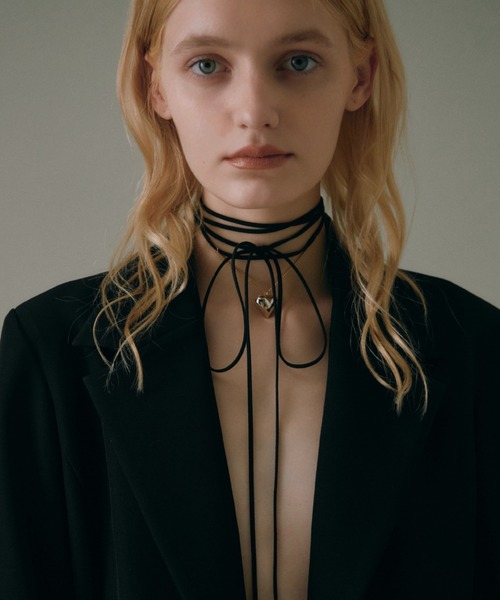 EIMY ISTOIRE（エイミーイストワール）の「Plump Heartリボンチョーカー（ネックレス・レディース・シルバー/ゴールド・FREE）」の13枚目の写真