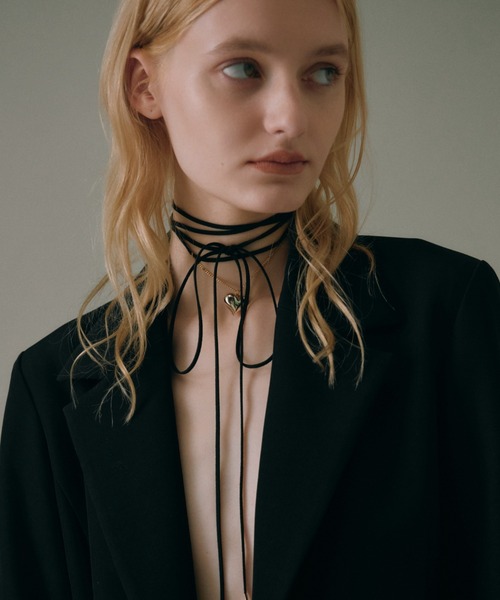 EIMY ISTOIRE（エイミーイストワール）の「Plump Heartリボンチョーカー（ネックレス・レディース・シルバー/ゴールド・FREE）」の14枚目の写真