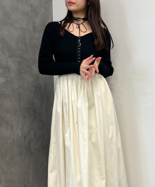 EIMY ISTOIRE（エイミーイストワール）の「Plump Heartリボンチョーカー（ネックレス・レディース・シルバー/ゴールド・FREE）」の19枚目の写真