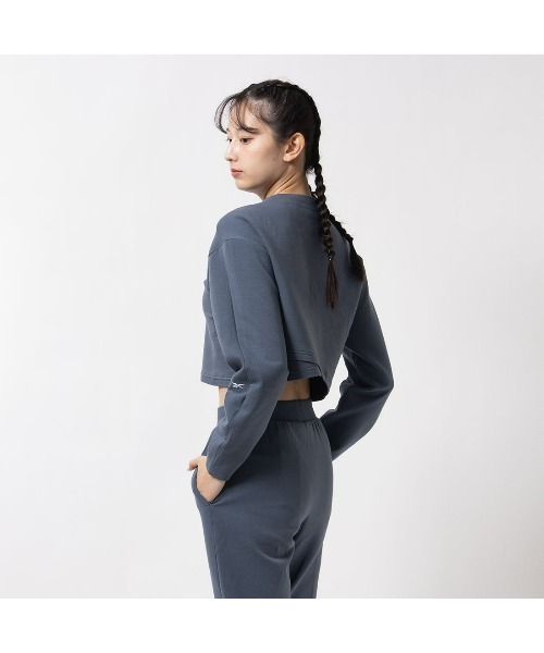 Reebok(リーボック)の「アクティブ コール ドリームブレンド ミッドレイヤー / ACTIV COLL DREAMBLEND MIDLAYER(Tシャツ/カットソー・レディース・ブルーグレー/ブラック/アイボリー・LARGE/MEDIUM/SMALL/XX-LARGE/X-LARGE/X-SMALL)」の13枚目の写真