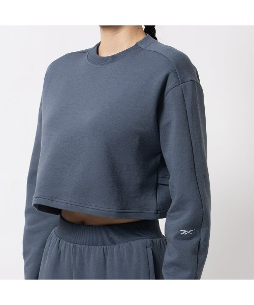Reebok(リーボック)の「アクティブ コール ドリームブレンド ミッドレイヤー / ACTIV COLL DREAMBLEND MIDLAYER(Tシャツ/カットソー・レディース・ブルーグレー/ブラック/アイボリー・LARGE/MEDIUM/SMALL/XX-LARGE/X-LARGE/X-SMALL)」の15枚目の写真
