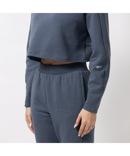 Reebok(リーボック)の「アクティブ コール ドリームブレンド ミッドレイヤー / ACTIV COLL DREAMBLEND MIDLAYER(Tシャツ/カットソー・レディース・ブルーグレー/ブラック/アイボリー・LARGE/MEDIUM/SMALL/XX-LARGE/X-LARGE/X-SMALL)」の16枚目の写真