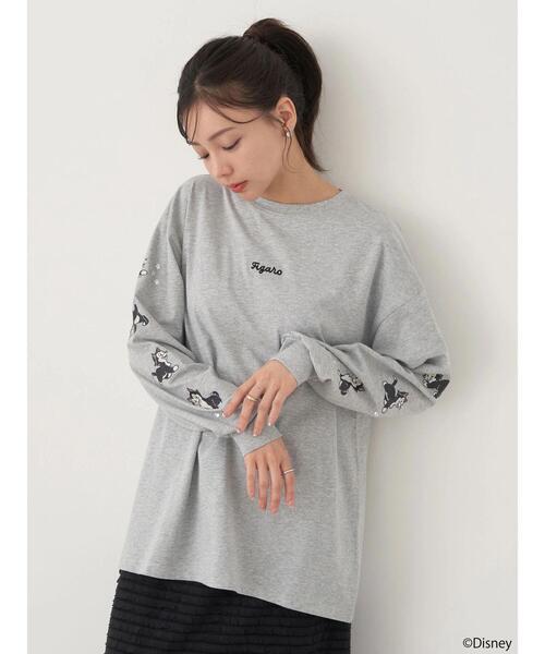 Disney/袖プリントフィガロロンT