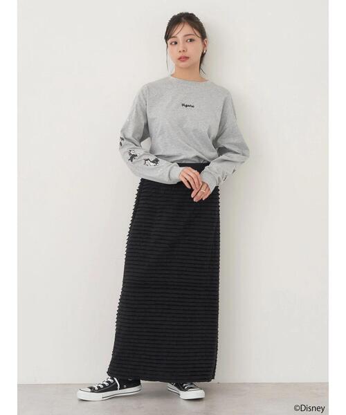 Disney/袖プリントフィガロロンT