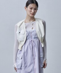 Firsthand | Firsthand/ファーストハンド Reポリエステル ギャザーショートジレ / ベスト(ベスト)