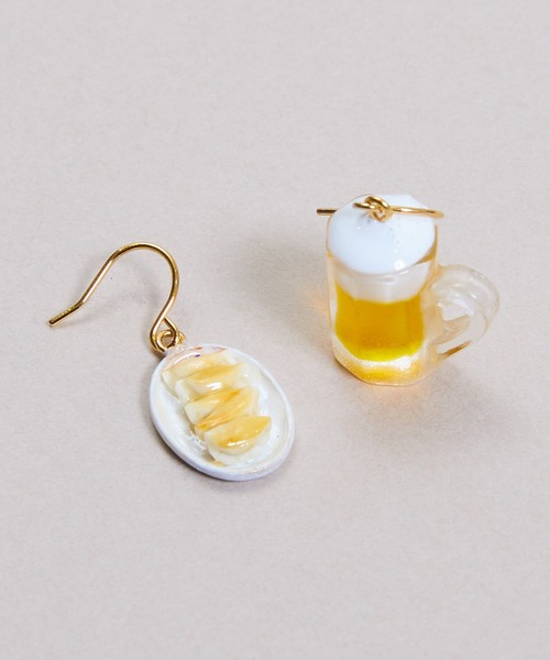 gargle ガーグル:ミニチュアアートシリーズ ギョーザとビール ピアス