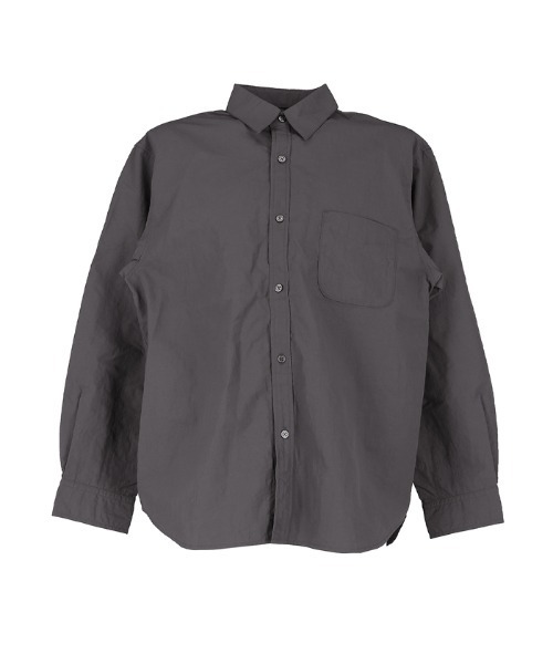 coca（coca）（コカ）の「撥水/ナイロンワッシャーシャツ（シャツ/ブラウス・メンズ・チャコール/ブラック・M/L/XL）」の12枚目の写真