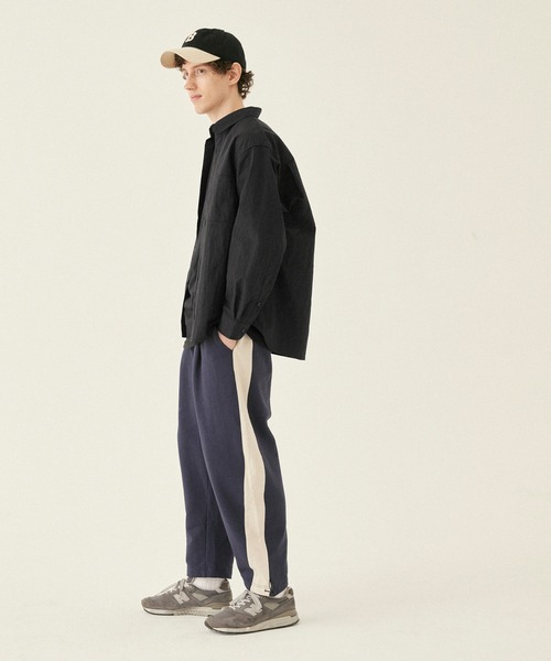 coca（coca）（コカ）の「撥水/ナイロンワッシャーシャツ（シャツ/ブラウス・メンズ・チャコール/ブラック・M/L/XL）」の9枚目の写真