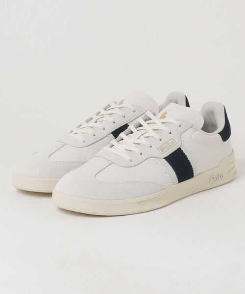 POLO RALPH LAUREN ヘリテージエイラレザースエードスニーカー Polo Sports Heritage Aera レザースエード スニーカー