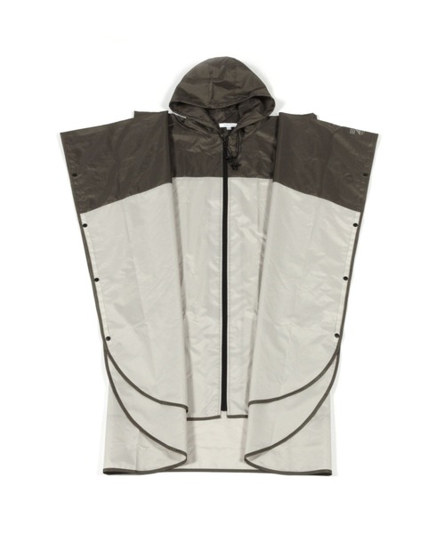 GLOBAL WORK（グローバルワーク）の「バイカラーレインポンチョ/986915（レインコート/ポンチョ・レディース・ミント/ベージュ/カーキ/チャコールグレー・FREE）」の3枚目の写真