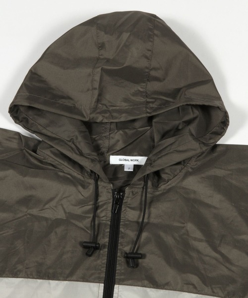 GLOBAL WORK（グローバルワーク）の「バイカラーレインポンチョ/986915（レインコート/ポンチョ・レディース・ミント/ベージュ/カーキ/チャコールグレー・FREE）」の12枚目の写真