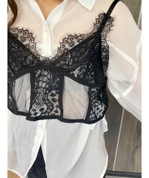 EVRIS | コルセットデザインレースビスチェ(キャミソール)