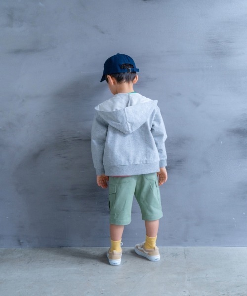 and D. petit main（アンドディープティマイン）の「ミニ裏毛ZIPパーカー（Tシャツ/カットソー・キッズ・トップグレー/ブラック/ライトピンク/オートミール・110cm/100cm/90cm/130cm/120cm）」の18枚目の写真