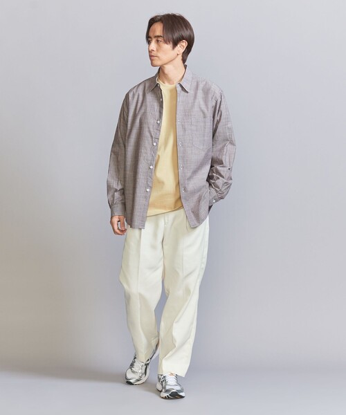 BEAUTY&YOUTH UNITED ARROWS(ビューティーアンドユースユナイテッドアローズ)の「ピンストライプ スラビー レギュラーフォルム テーパード シャツ(シャツ/ブラウス・メンズ・ケリー/コバルトブルー/ダークブラウン・S/M/L/XL)」の5枚目の写真