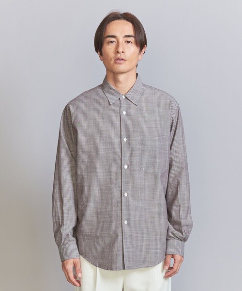 BEAUTY&YOUTH UNITED ARROWS(ビューティーアンドユースユナイテッドアローズ)の「ピンストライプ スラビー レギュラーフォルム テーパード シャツ(シャツ/ブラウス・メンズ・ケリー/コバルトブルー/ダークブラウン・S/M/L/XL)」の15枚目の写真