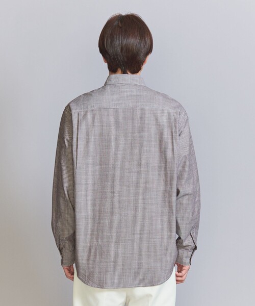 BEAUTY&YOUTH UNITED ARROWS(ビューティーアンドユースユナイテッドアローズ)の「ピンストライプ スラビー レギュラーフォルム テーパード シャツ(シャツ/ブラウス・メンズ・ケリー/コバルトブルー/ダークブラウン・S/M/L/XL)」の17枚目の写真