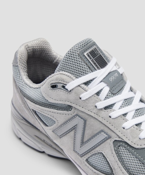●美品 ニューバランス 990 V4 made in usa 27.0 グレー NEW BALANCE] 990v4 MADE IN USA グレーシルバー (New Balance