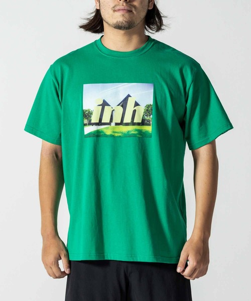 INHABITANT（インハビタント）の「inhabitant(インハビタント)Inhabitant house T-shirts/ロゴアレンジTシャツ/サーフィン/レジャー/スケートボード（Tシャツ/カットソー・メンズ・ブラック/グリーン/ホワイト・L/M）」の4枚目の写真
