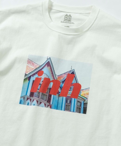 INHABITANT（インハビタント）の「inhabitant(インハビタント)Inhabitant house T-shirts/ロゴアレンジTシャツ/サーフィン/レジャー/スケートボード（Tシャツ/カットソー・メンズ・ブラック/グリーン/ホワイト・L/M）」の15枚目の写真