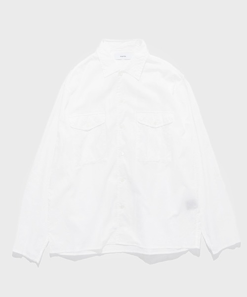 marka（マーカ）の「OFFICER SHIRT（シャツ/ブラウス・メンズ・ホワイト/オレンジ/ブラック・1/2）」の2枚目の写真