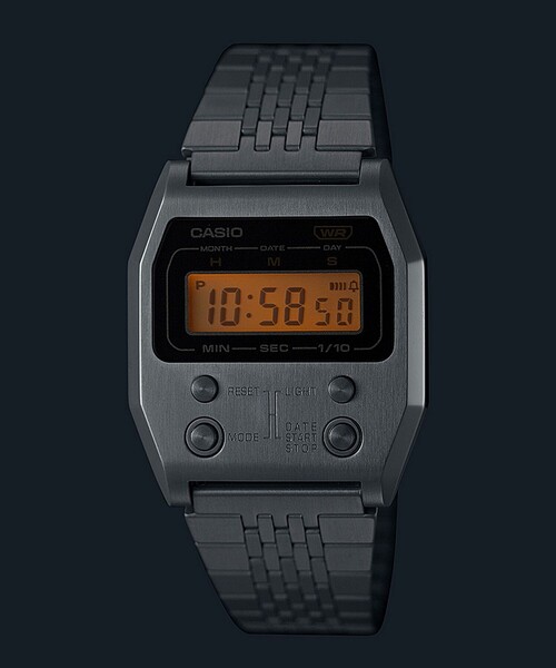 FREAK'S STORE（フリークスストア）の「CASIO/カシオ A1100D-1JF/PREMIUMシリーズ（デジタル腕時計・メンズ・シルバー・ﾌﾘ-）」の2枚目の写真