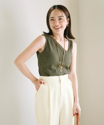 UR'S | カップ付アシンメトリーデザインタンクトップ(キャミソール)