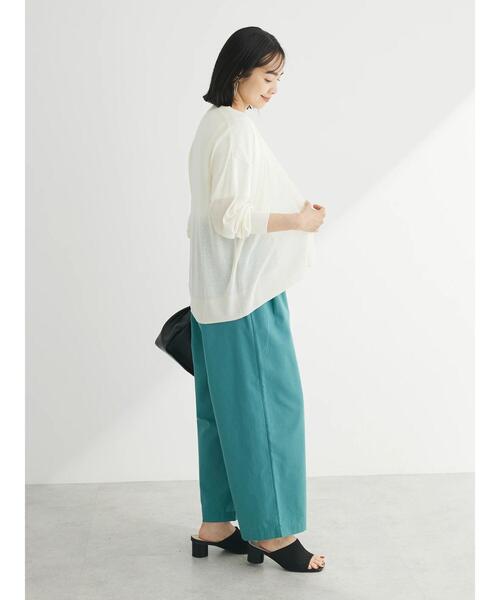 Green　Parks（グリーンパークス）の「推しニット　ゆったりカーディガン（カーディガン/ボレロ・レディース・ブラック/ライトグレー/ブルー/オフホワイト・FREE）」の19枚目の写真