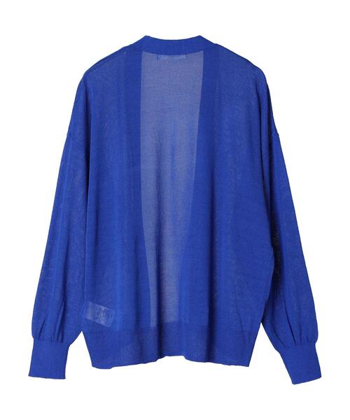 Green　Parks（グリーンパークス）の「推しニット　ゆったりカーディガン（カーディガン/ボレロ・レディース・ブラック/ライトグレー/ブルー/オフホワイト・FREE）」の9枚目の写真