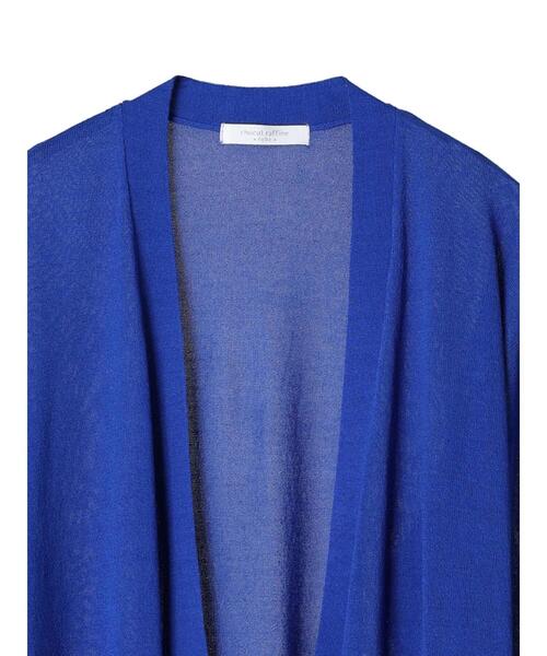 Green　Parks（グリーンパークス）の「推しニット　ゆったりカーディガン（カーディガン/ボレロ・レディース・ブラック/ライトグレー/ブルー/オフホワイト・FREE）」の10枚目の写真