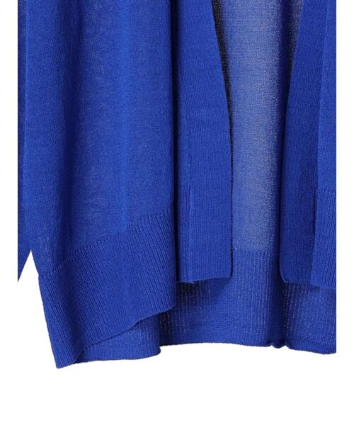 Green　Parks（グリーンパークス）の「推しニット　ゆったりカーディガン（カーディガン/ボレロ・レディース・ブラック/ライトグレー/ブルー/オフホワイト・FREE）」の12枚目の写真