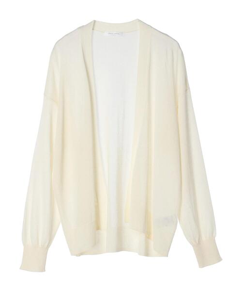 Green　Parks（グリーンパークス）の「推しニット　ゆったりカーディガン（カーディガン/ボレロ・レディース・ブラック/ライトグレー/ブルー/オフホワイト・FREE）」の15枚目の写真