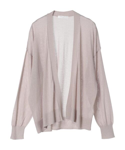 Green　Parks（グリーンパークス）の「推しニット　ゆったりカーディガン（カーディガン/ボレロ・レディース・ブラック/ライトグレー/ブルー/オフホワイト・FREE）」の16枚目の写真