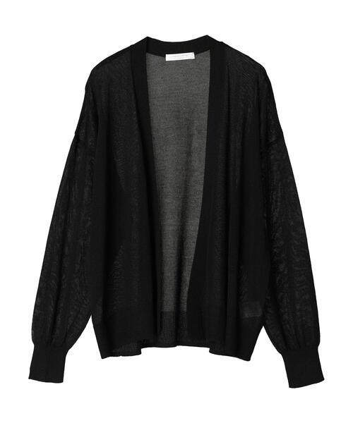 Green　Parks（グリーンパークス）の「推しニット　ゆったりカーディガン（カーディガン/ボレロ・レディース・ブラック/ライトグレー/ブルー/オフホワイト・FREE）」の17枚目の写真