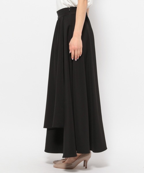 mysty woman（ミスティウーマン）の「ミルフィーユフレアスカート 127796（スカート・レディース・ブラック/アイボリー/ライトブラウン・FREE）」の12枚目の写真