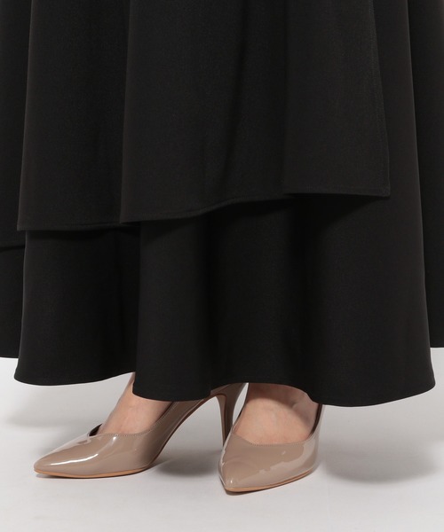 mysty woman（ミスティウーマン）の「ミルフィーユフレアスカート 127796（スカート・レディース・ブラック/アイボリー/ライトブラウン・FREE）」の17枚目の写真