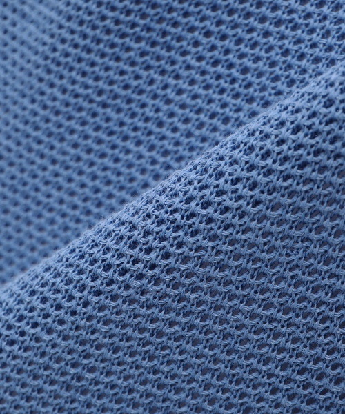 EDIFICE（エディフィス）の「ギマコットン ミックスヤーン メッシュカーディガン（カーディガン/ボレロ・メンズ・グレー/ブルー系その他/ブラック・MEDIUM/LARGE）」の17枚目の写真