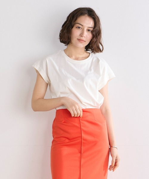 INED CLARO（イネドクラロ）の「こなれフレンチカットソー（Tシャツ/カットソー・レディース・モカ/ブラック/オフホワイト・フリー）」の2枚目の写真