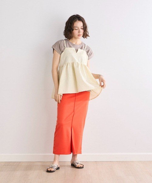 INED CLARO（イネドクラロ）の「こなれフレンチカットソー（Tシャツ/カットソー・レディース・モカ/ブラック/オフホワイト・フリー）」の8枚目の写真