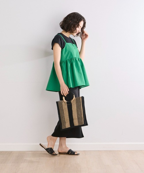 INED CLARO（イネドクラロ）の「こなれフレンチカットソー（Tシャツ/カットソー・レディース・モカ/ブラック/オフホワイト・フリー）」の15枚目の写真