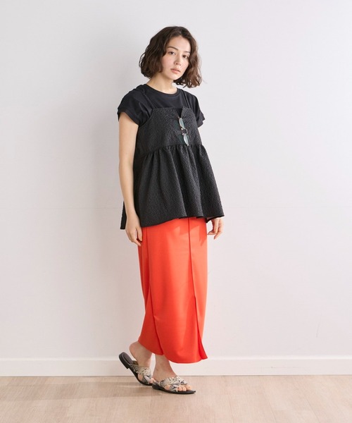 INED CLARO（イネドクラロ）の「こなれフレンチカットソー（Tシャツ/カットソー・レディース・モカ/ブラック/オフホワイト・フリー）」の16枚目の写真