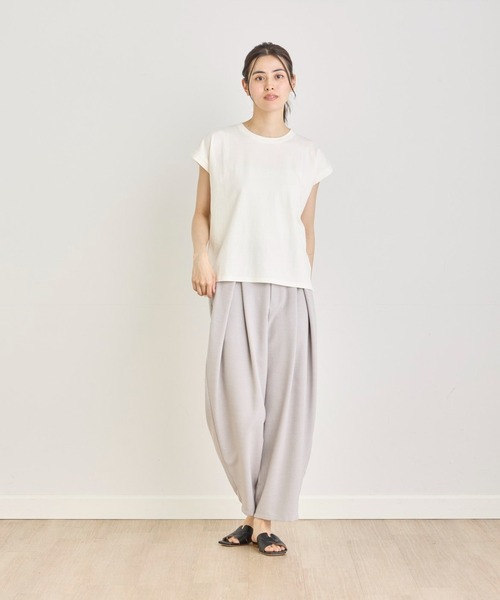 INED CLARO（イネドクラロ）の「こなれフレンチカットソー（Tシャツ/カットソー・レディース・モカ/ブラック/オフホワイト・フリー）」の19枚目の写真