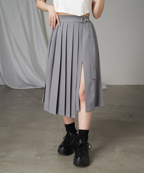 RAY CASSIN（レイカズン）の「スリットプリーツスカート（スカート