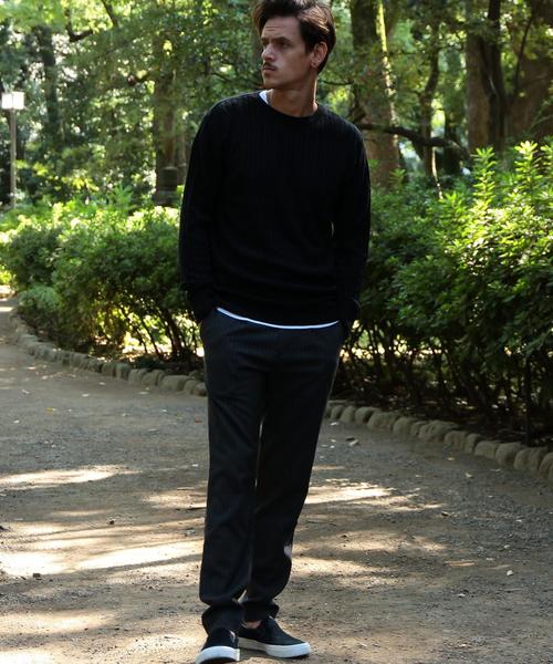 BEAUTY&YOUTH UNITED ARROWS（ビューティーアンドユースユナイテッドアローズ）の「【WEB限定】by ∴ TR ストライプテーパードパンツ◆（スラックス・メンズ・ダークグレー/ネイビー・SMALL/MEDIUM/LARGE）」の19枚目の写真