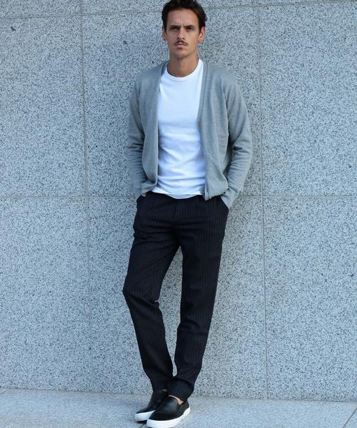 BEAUTY&YOUTH UNITED ARROWS（ビューティーアンドユースユナイテッドアローズ）の「【WEB限定】by ∴ TR ストライプテーパードパンツ◆（スラックス・メンズ・ダークグレー/ネイビー・SMALL/MEDIUM/LARGE）」の16枚目の写真