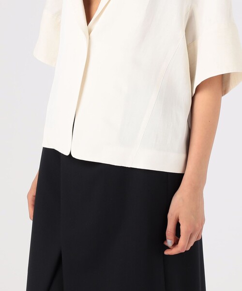 ソフトサテン ハーフスリーブジャケット（テーラードジャケット）｜DES