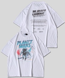Fiction Movie Design T-Shirt/ヴィンテージライク フィクションムービープリント オーバーサイズ 半袖Tシャツ レディース メンズ