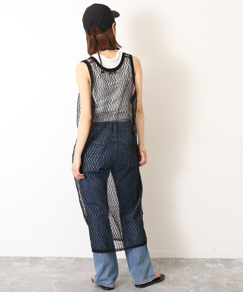 SLOBE IENA（スローブイエナ）の「深Vスリット レースニット（ニット/セーター・レディース・アイボリー/ブラック・FREE）」の10枚目の写真