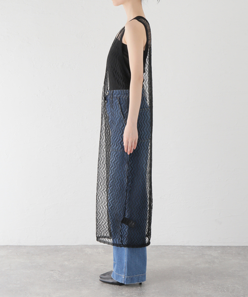 SLOBE IENA（スローブイエナ）の「深Vスリット レースニット（ニット/セーター・レディース・アイボリー/ブラック・FREE）」の12枚目の写真